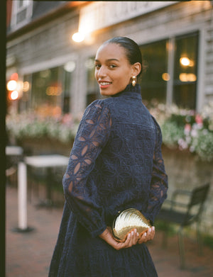 Navy Organza Palmerston Dress