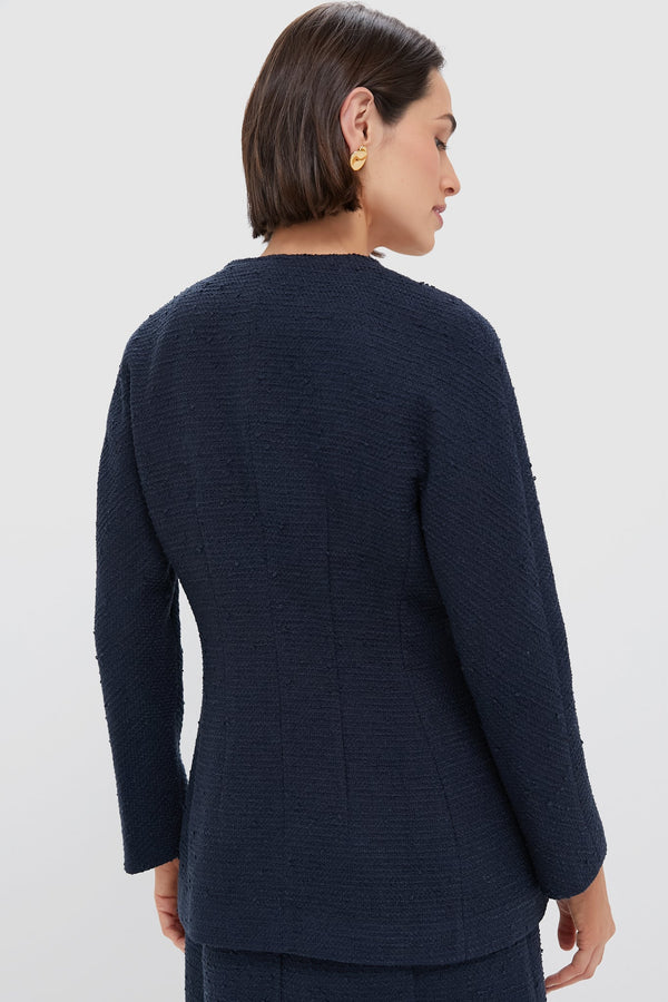 Navy Tweed Blaine Jacket