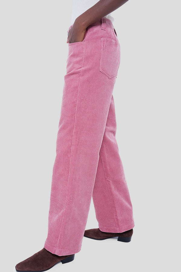 Dusty Rose Camden Pant in Corduroy