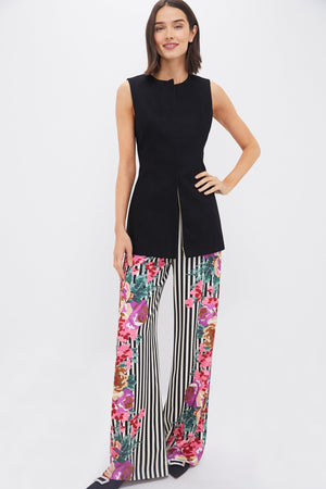 Black Rhoda Tunic Top