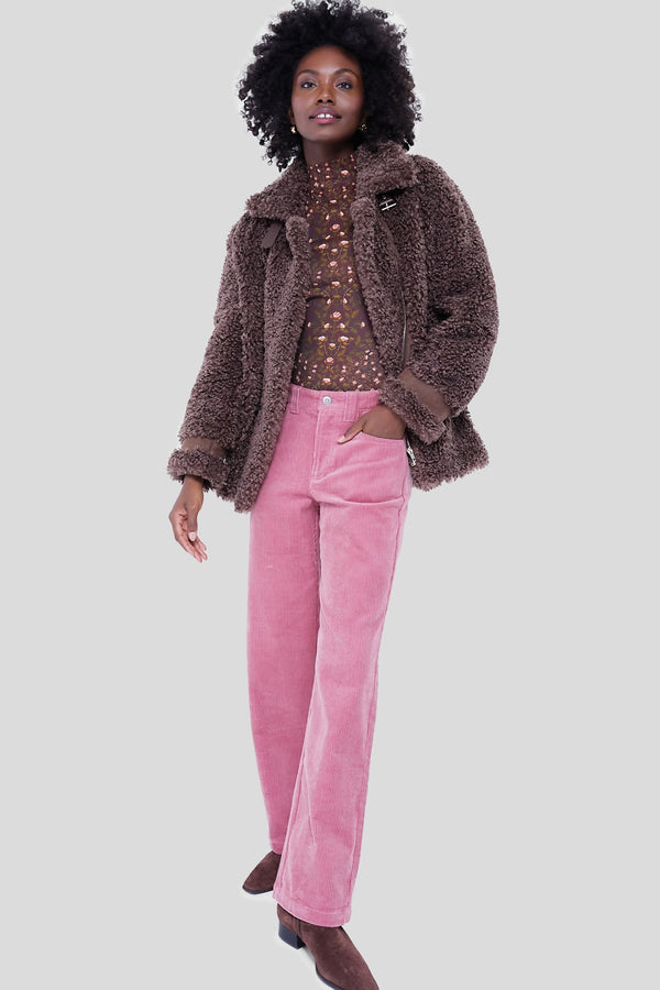 Dusty Rose Camden Pant in Corduroy