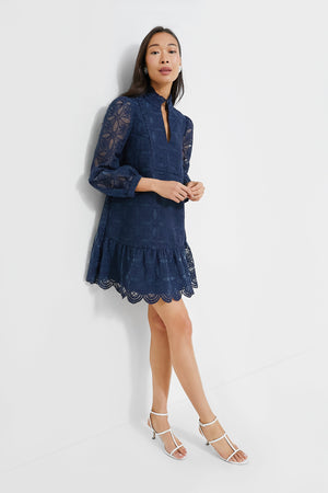 Navy Organza Palmerston Dress