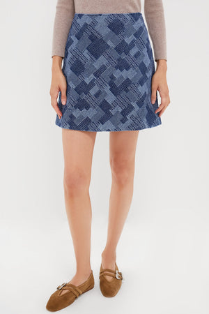 Denim Patchwork Meg Mini Skirt