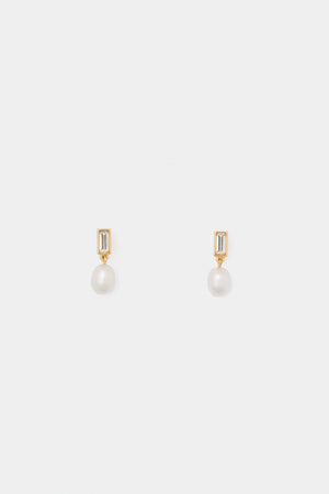 Pearl and Crystal Maura Earrings