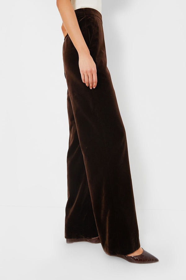 Circuit Brown Velvet Pant