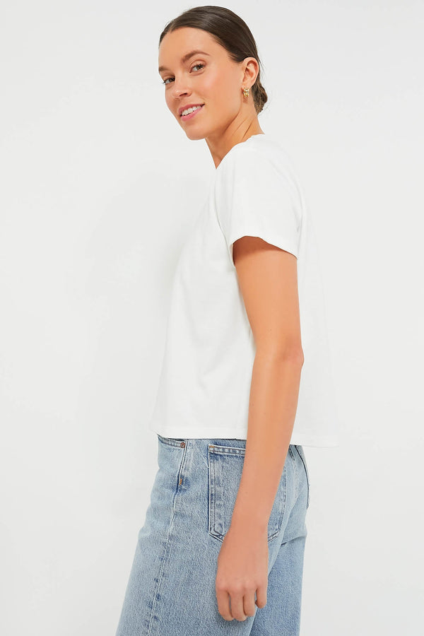 White Presley Boyfriend Tee