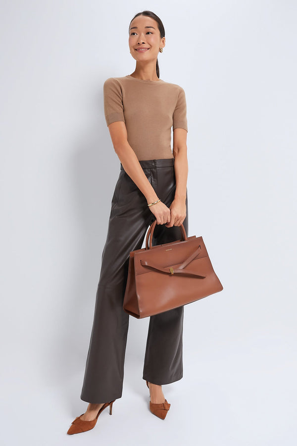 Tan Cashmere T-Shirt