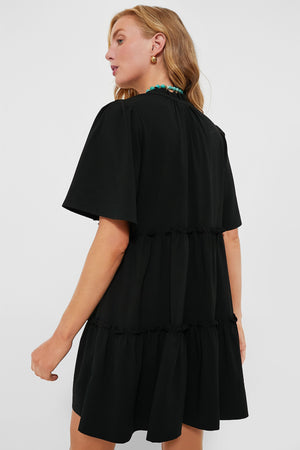 Black Crepe Crawford Dress
