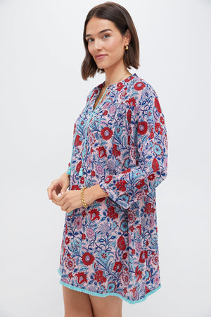 Mauve and Rose Wildflower Bondi Coverup