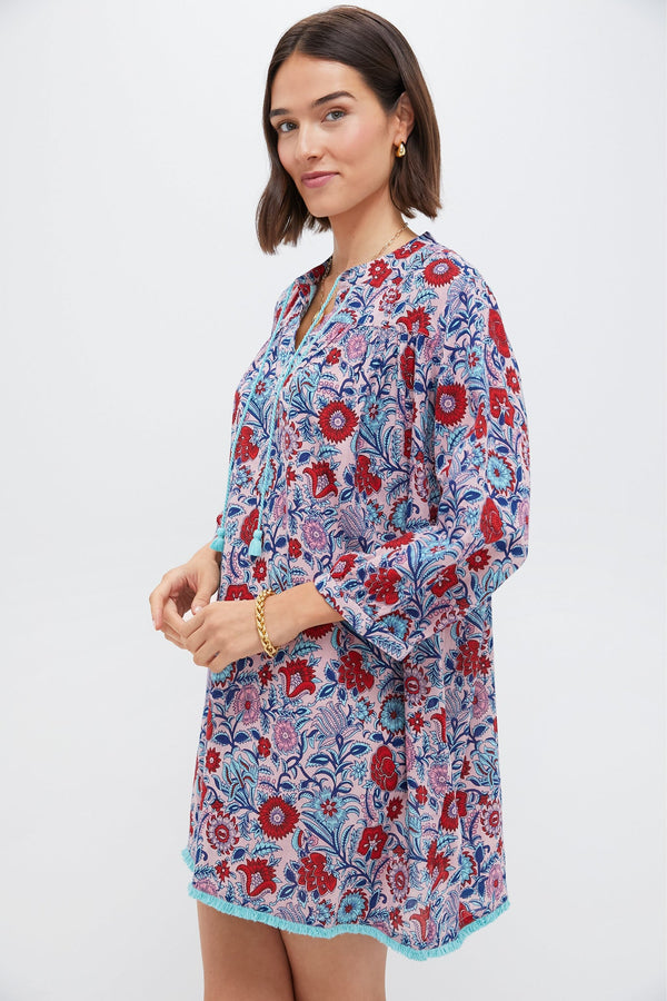Mauve and Rose Wildflower Bondi Coverup