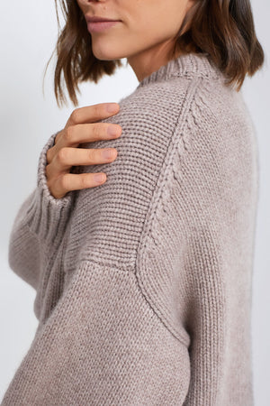 Wheat Genevieve Cashmere Blend Crewneck Sweater