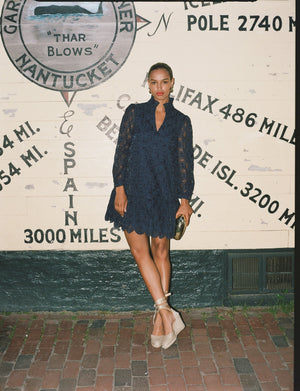 Navy Organza Palmerston Dress
