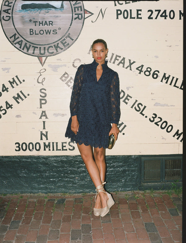 Navy Organza Palmerston Dress