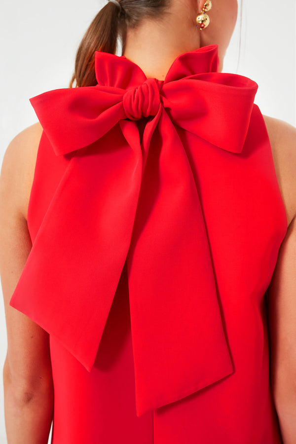 Poppy Red Blythe Dress