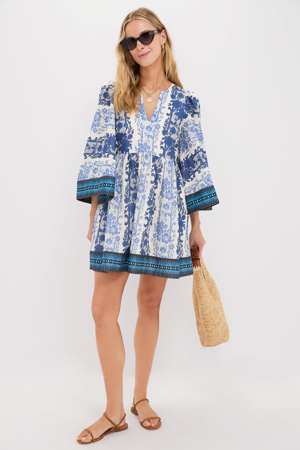 Bondi Blues Cotton Voile Izzie Dress