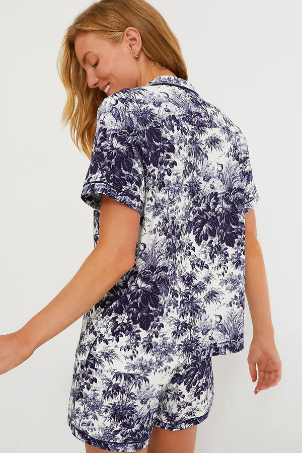 Cypress Toile Pajama Short Set
