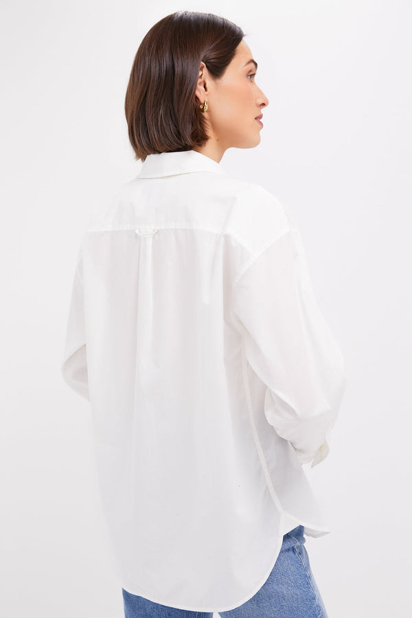 White Wexler Cotton Button Down