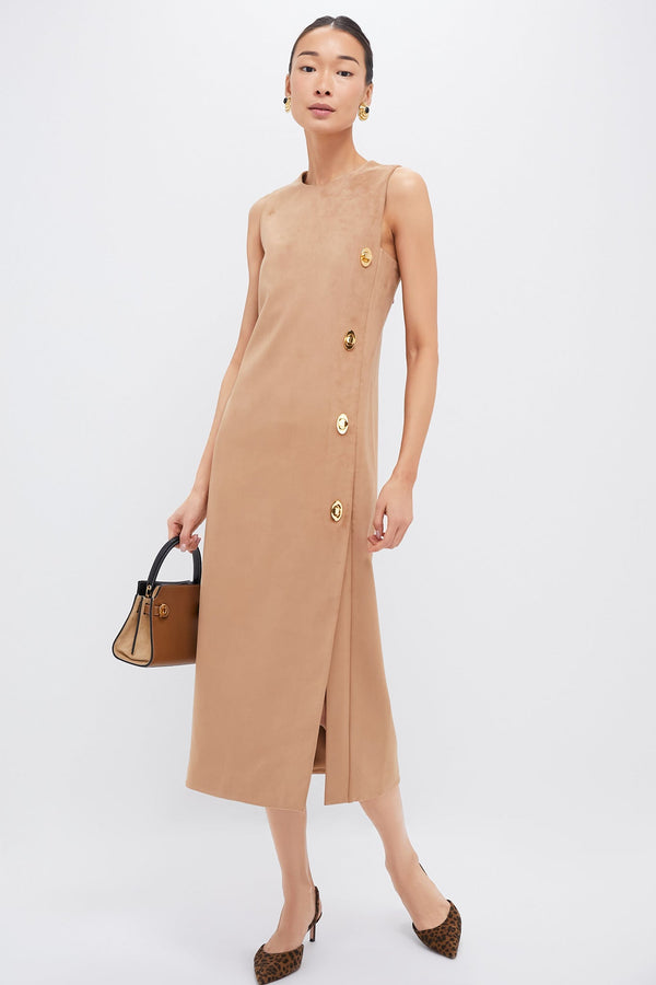 Tan Kalita Midi Dress