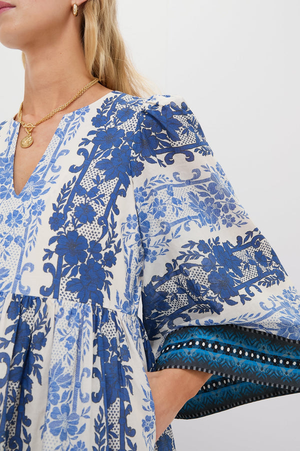 Bondi Blues Cotton Voile Izzie Dress