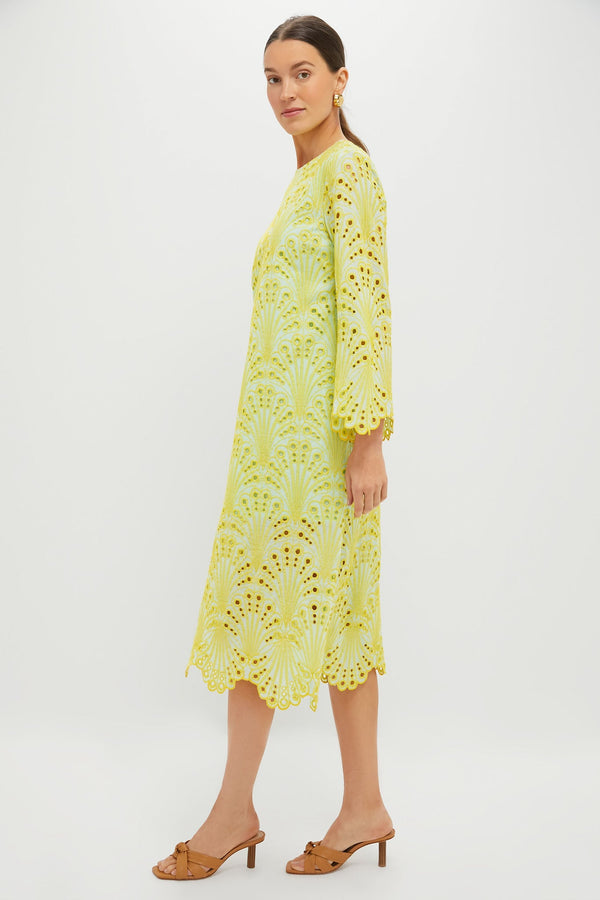 Mint and Mimosa Eyelet Jamie Dress