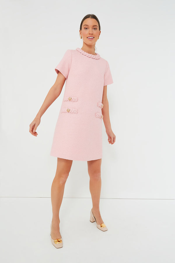Blossom Pink Tweed Jackie Dress