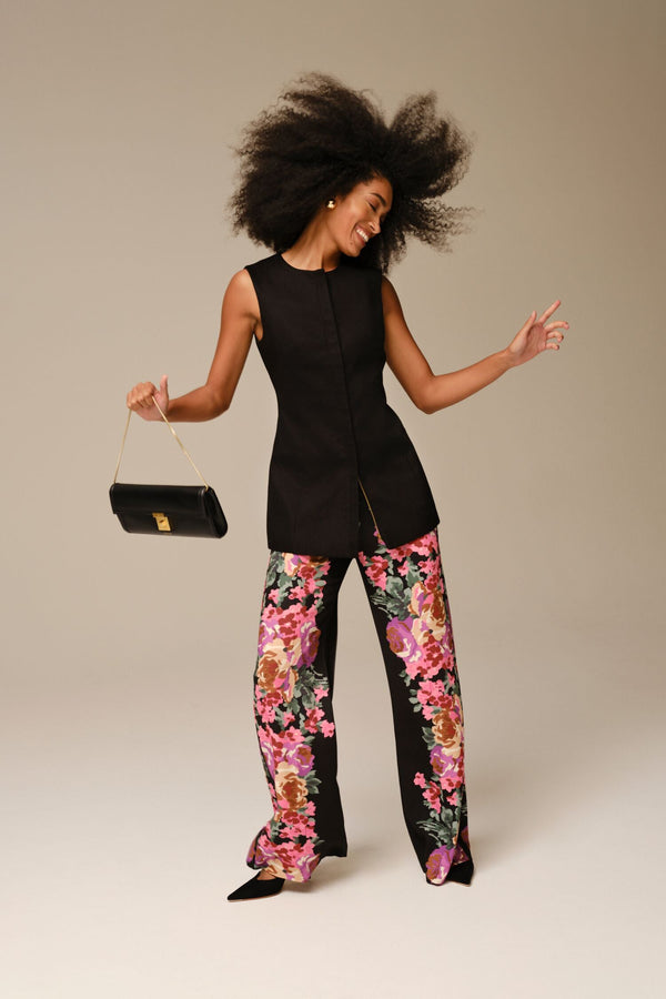 Black Rhoda Tunic Top