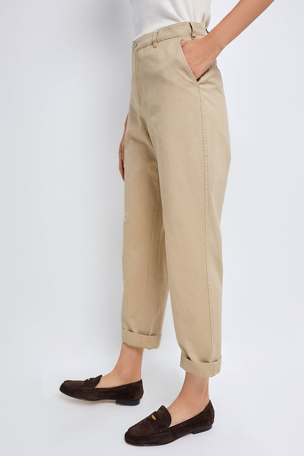 Khaki Chino Collins Pants