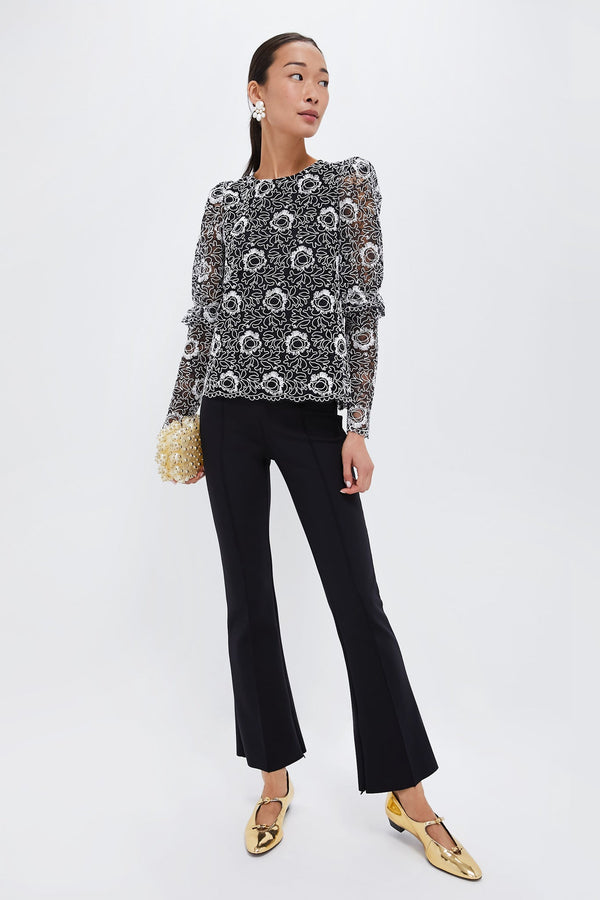 Black Lace Baldwin Blouse