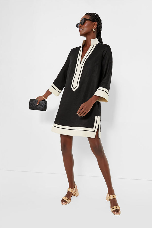 Black and Tan Collins Caftan