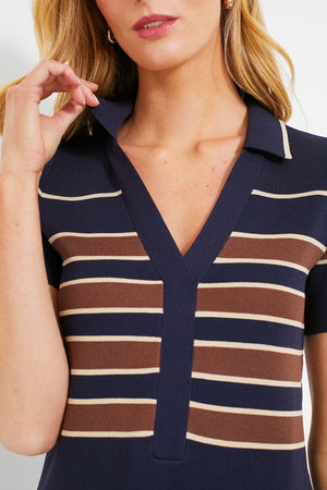 Midnight Cacao Wright Polo Dress