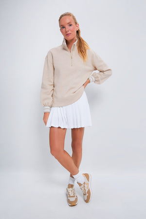 Heathered Oatmeal Carlson Quarter Zip