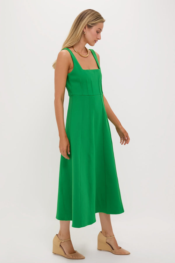 Lawn Green Double Knit Jersey Julietta Dress