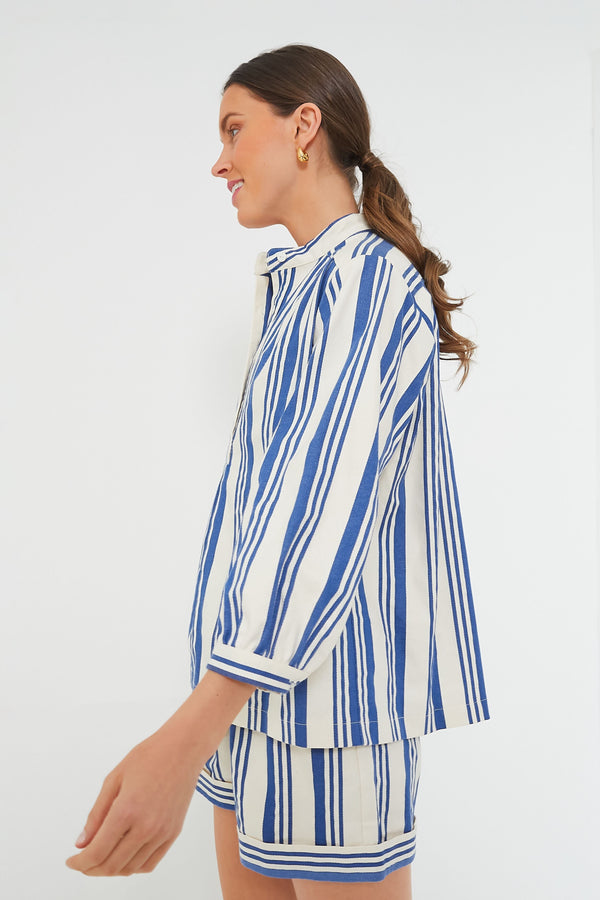 French Blue Stripe Alix Top
