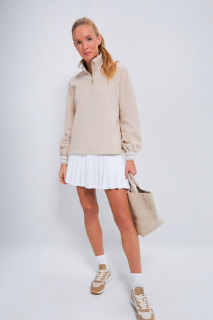 Heathered Oatmeal Carlson Quarter Zip