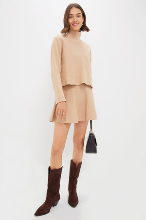 Camel Knit Cate Skirt