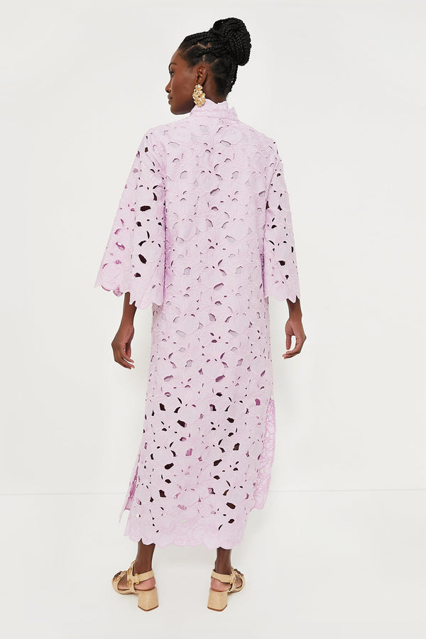 Lilac Floral Lace Clarice Dress