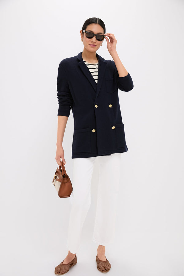 Navy Cashmere Benji Blazer