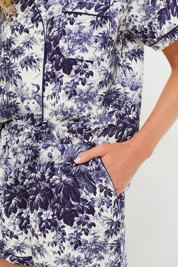 Cypress Toile Pajama Short Set