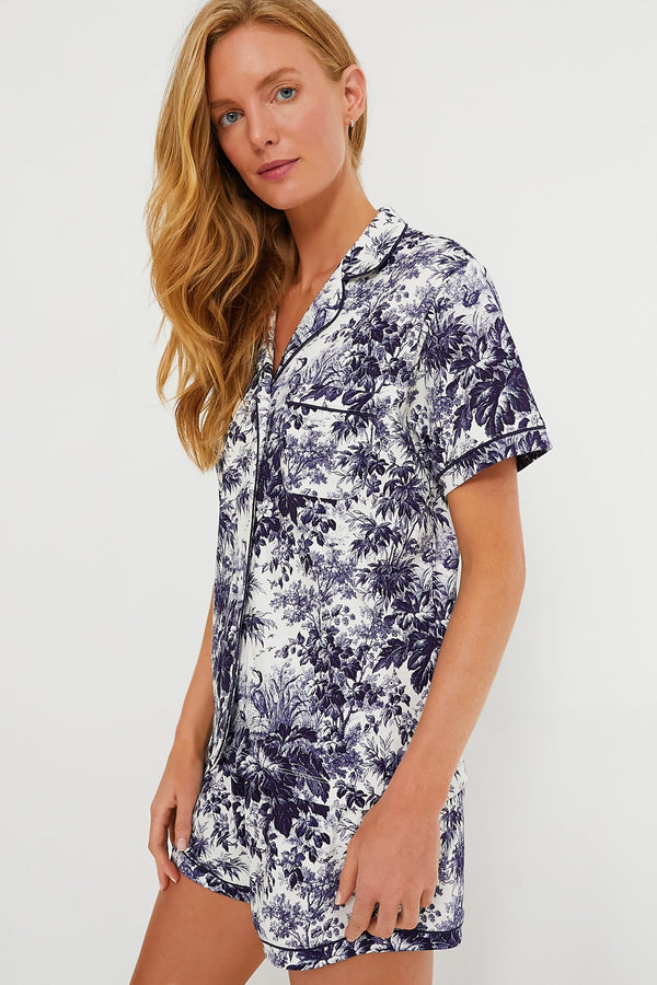 Cypress Toile Pajama Short Set