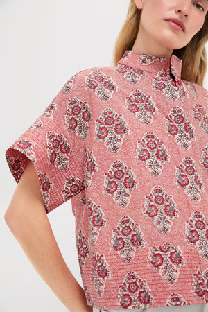 Scarlet Sonata Trapunto Stitch Sofia Shirt