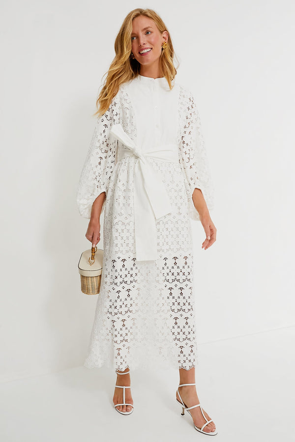 White Lace Calliope Dress