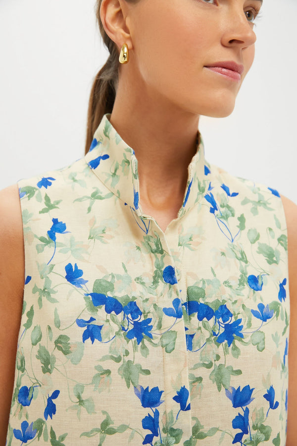 Bellflower Blooms Sleeveless Charlie Dress