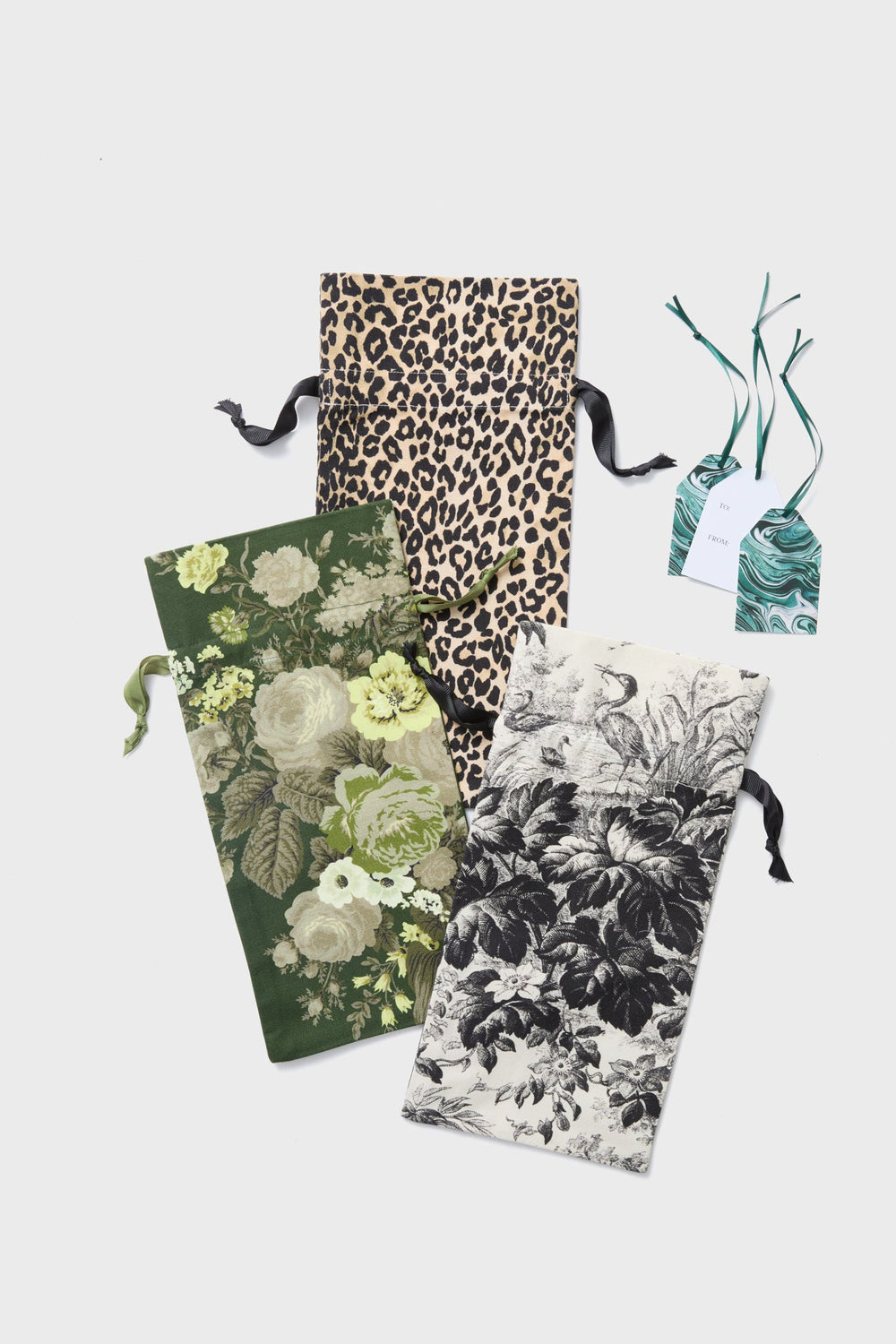 Wine Bags and Gift Tags (Set of 3)