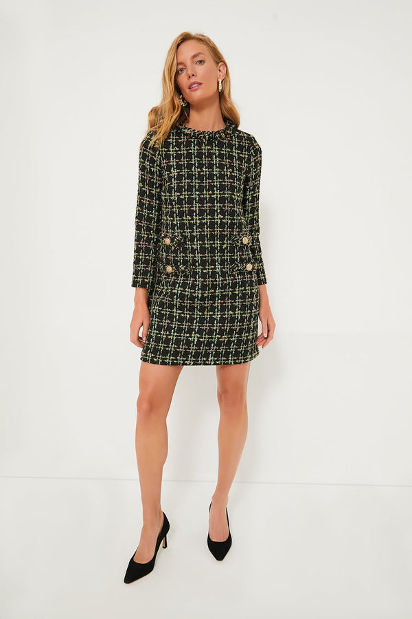 Holly Tinsel Tweed Long Sleeve Jackie Dress