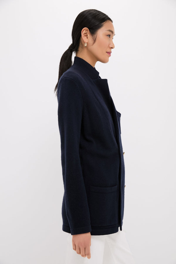 Navy Cashmere Benji Blazer