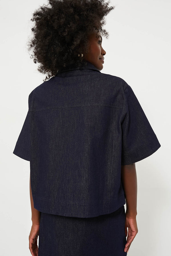 Navy Denim Tessa Top