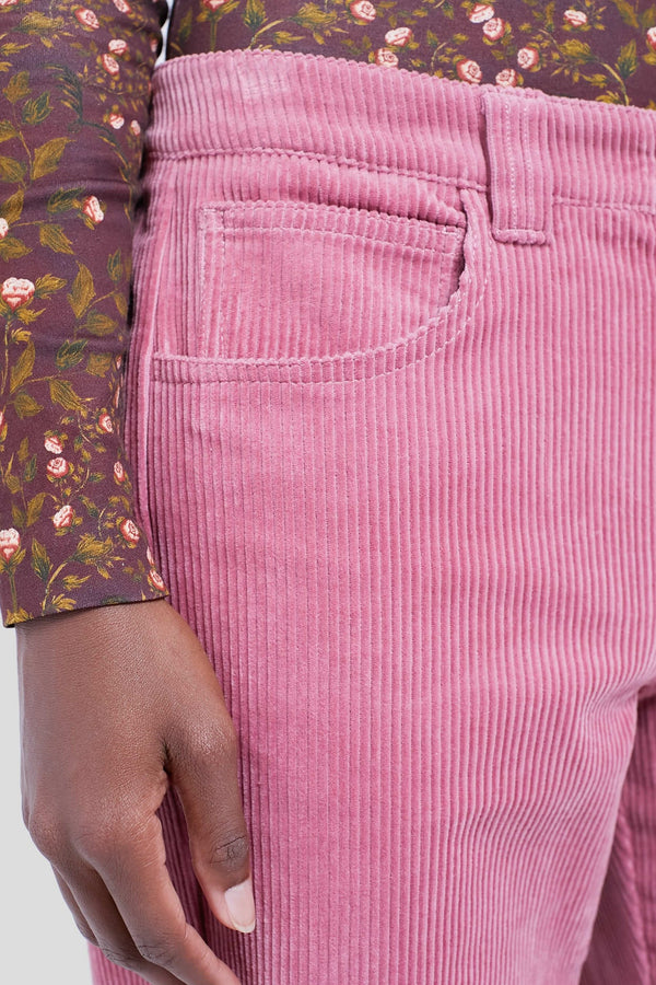 Dusty Rose Camden Pant in Corduroy