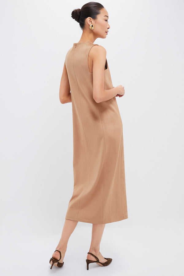 Tan Kalita Midi Dress