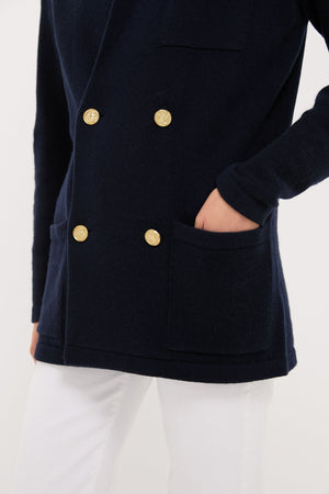 Navy Cashmere Benji Blazer