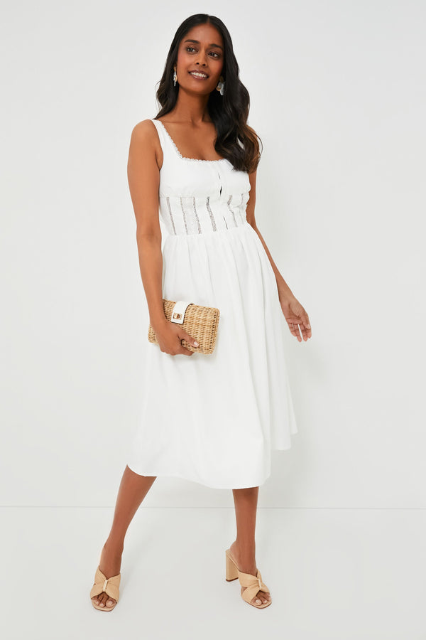White Giada Midi Dress